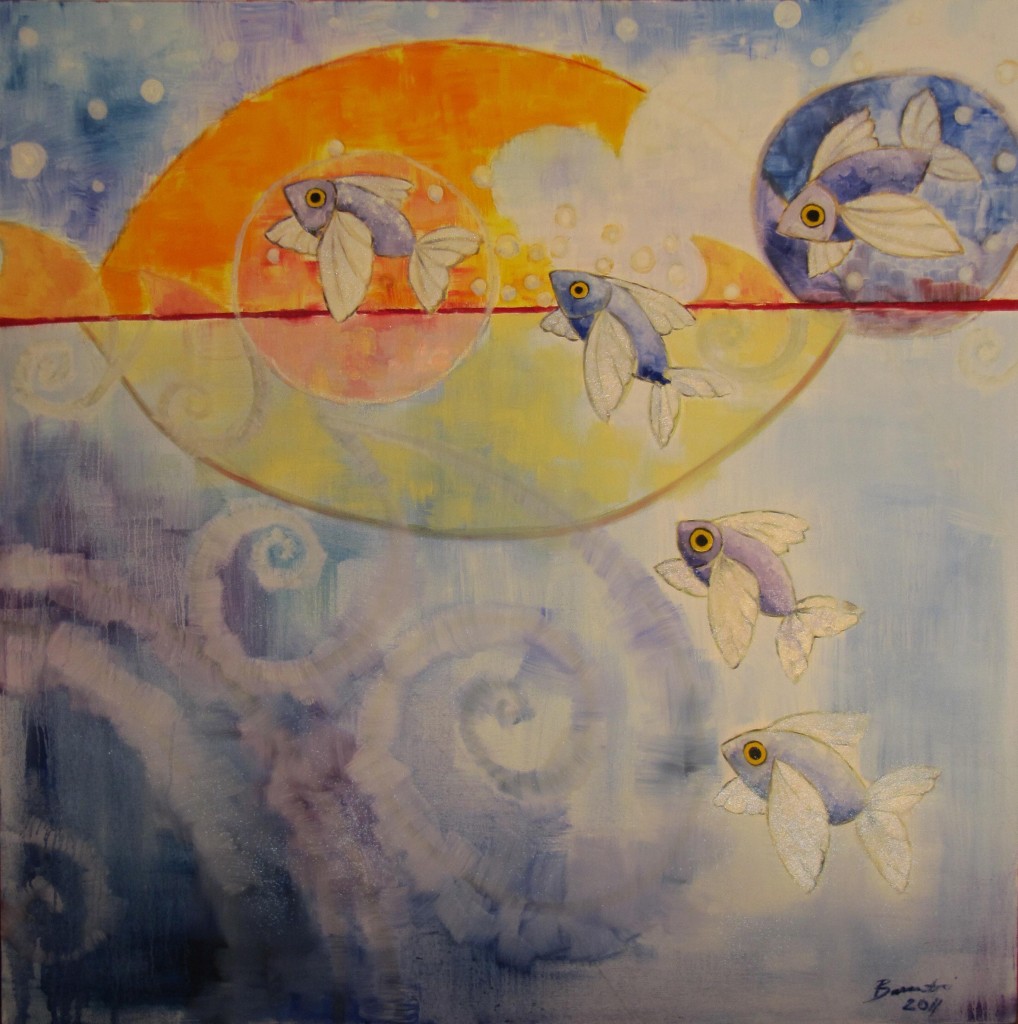 Flying Fish in the sea