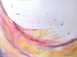 fine art watercolor painting